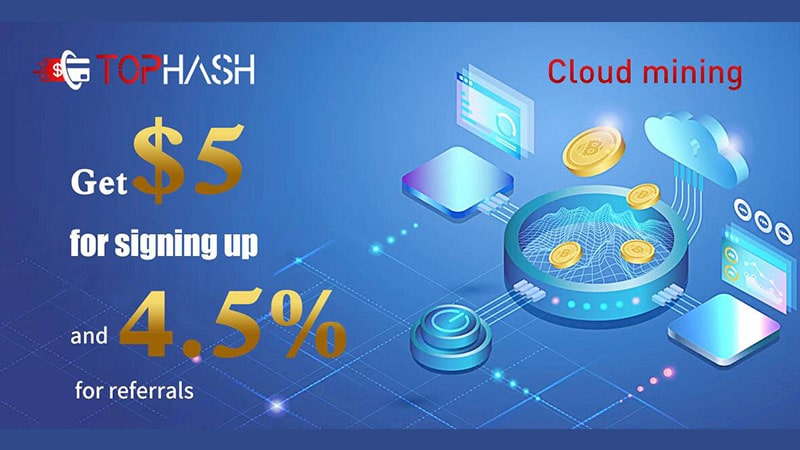 TopHash oferece serviços de mineração em nuvem para renda passiva por