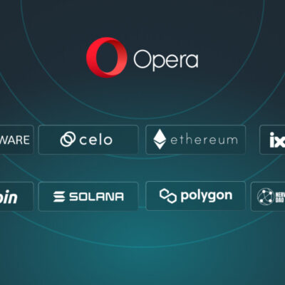 Opera anuncia adição de oito novos sistemas blockchain em seu navegador, expandindo sua oferta de Web3 para os seus usuários