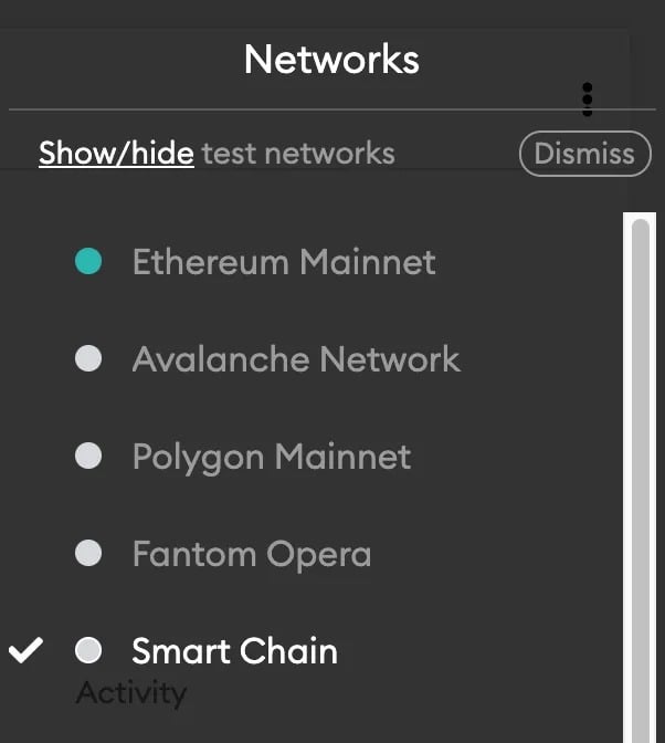 Conectando ADA Cardano ao MetaMask na rede Binance Smart Chain 