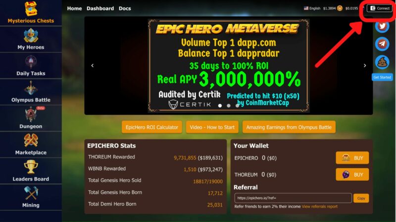 O que é Epic Hero NFT, Coin (EPICHERO), gameplay, Como jogar?