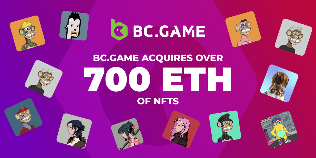 BC.GAME investe 700 ETH em NFTs para um melhor metaverso