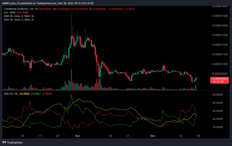 Aumento de mais de dois dígitos da cripto Shiba Inu