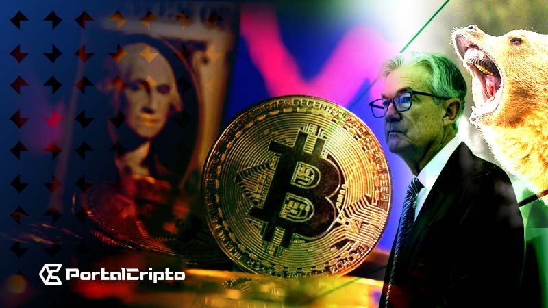 Bitcoin e Ethereum encontram resistência; investidores aguardam aumentos das taxas nos EUA