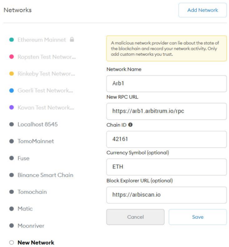 2. Conectando Arbitrum à MetaMask: Método Manual