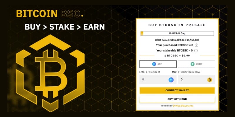 Bitcoin BSC ($BTCBSC) – Melhor alternativa ao Bitcoin 