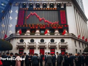 Mercado de Ações Chinês: Saída de Capitais Alcança Marca Histórica de US$ 5,1 Bilhões