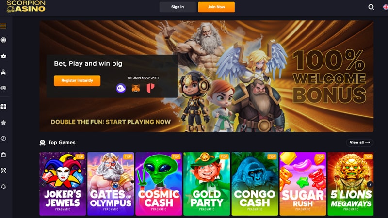 O Scorpion Casino está se aproximando do final da fase de pré-venda - O lançamento do novo site gera demanda