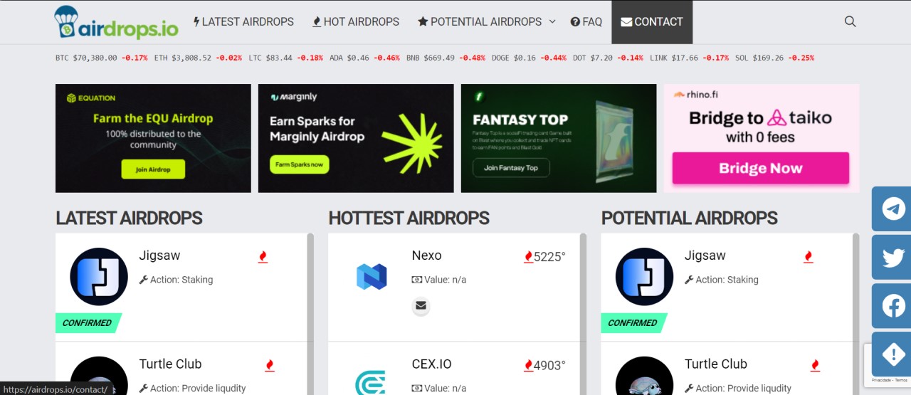 Airdrops.io