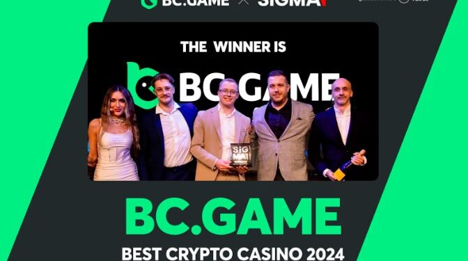 BC.GAME comemora terceira vitória consecutiva no SiGMA Global Gaming Awards com o título de Melhor Cassino Criptos de 2024