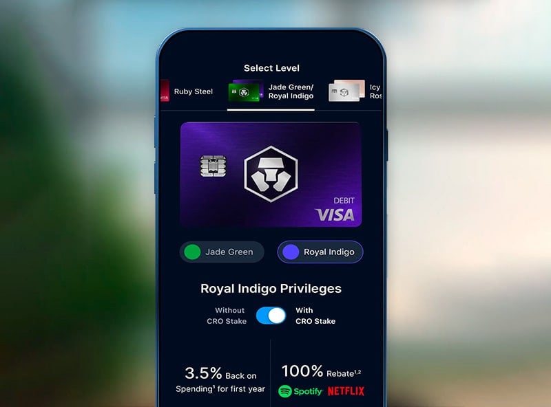 Cartão de Débito Visa Crypto.com