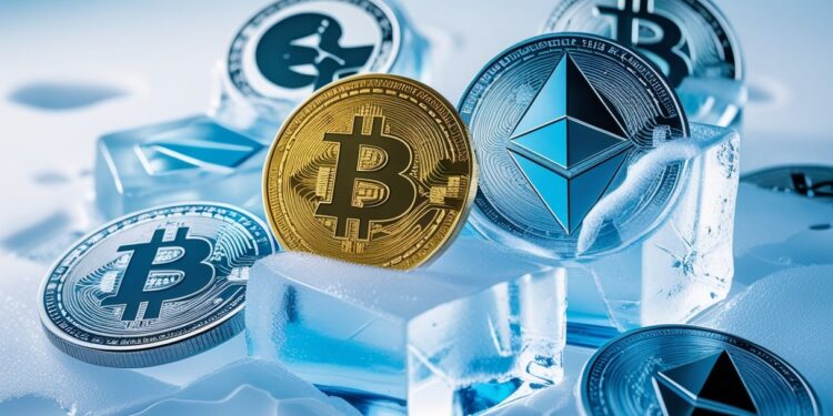 Criptomoedas congeladas