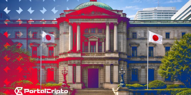 O Banco do Japão Hoje eleva a meta da taxa de juros para 0,75%
